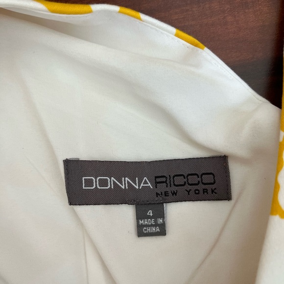 Donna Rocco New York — Mustard and White Summer Floral Dress - Picture 4 of 7